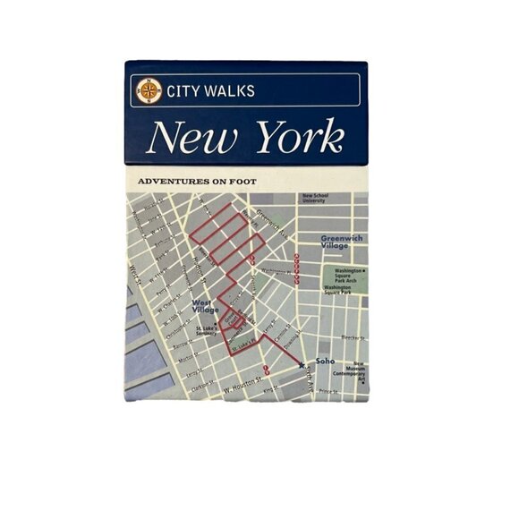 City Walks New York 50 Adventures on Foot.  50 different walking adventure cards - Picture 1 of 4